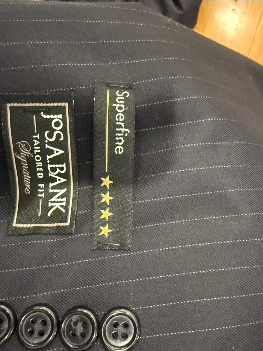 Jos. A. Bank Pinstripe Two-Button Suit